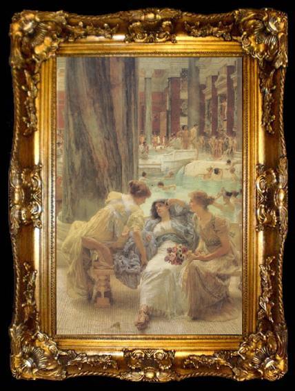 framed  Alma-Tadema, Sir Lawrence The Baths of Caracalla (mk24), ta009-2
